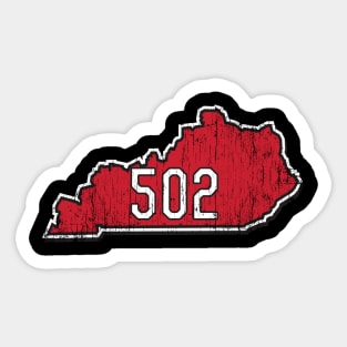 Kentucky 502 Area Code Sticker